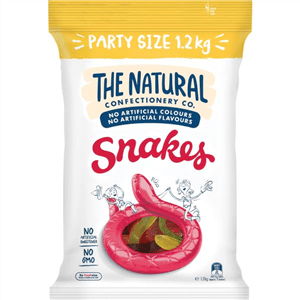 NATURAL CONFECTIONERY COMPANY SNAKES 1.1  KG Goody Goody Gum Drops online lolly shop