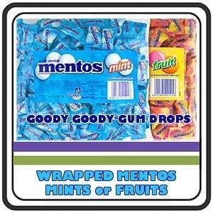 Mentos MINTS &amp; FRUITS Pillow Packs Bulk Box 2000 pieces Goody Goody Gum Drops online lolly shop