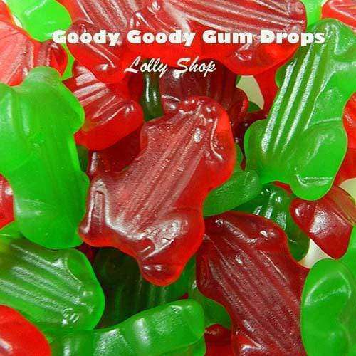 Red &amp; Green Frogs 1 Kg Goody Goody Gum Drops online lolly shop