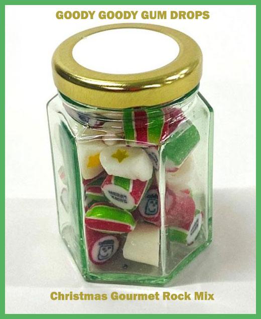Christmas Gourmet Rock 7 x 70 Gm Jars Goody Goody Gum Drops online lolly shop