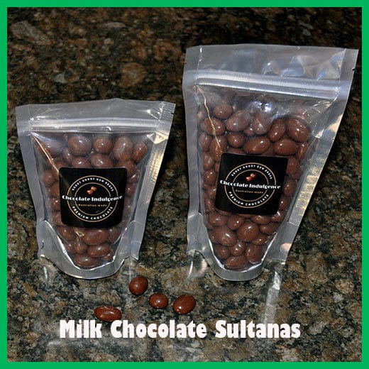 Milk Chocolate Sultanas Pouch Pack Goody Goody Gum Drops online lolly shop