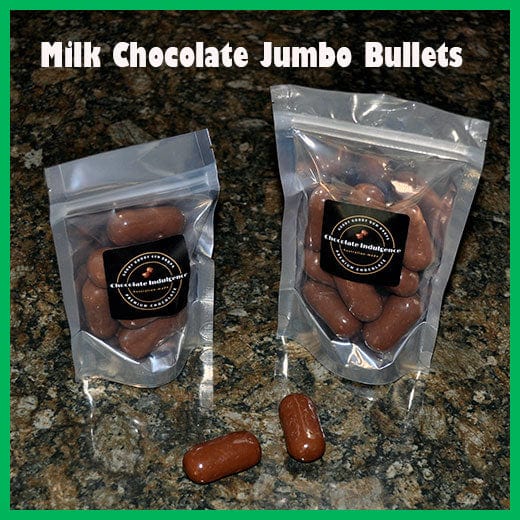 Milk Chocolate JUMBO Licorice Bullets Pouch Packs Goody Goody Gum Drops online lolly shop