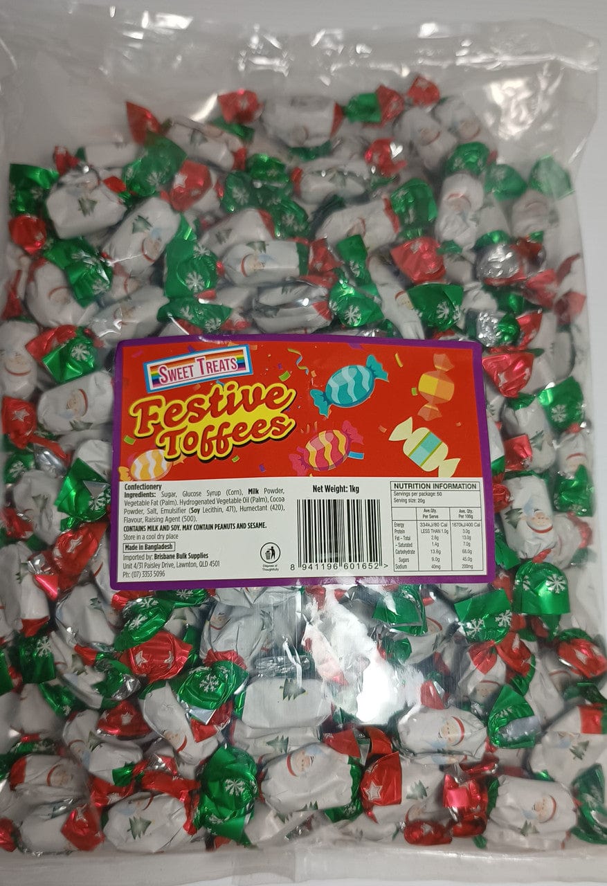 Christmas Festive Toffees 1 Kg - Wrapped Goody Goody Gum Drops online lolly shop