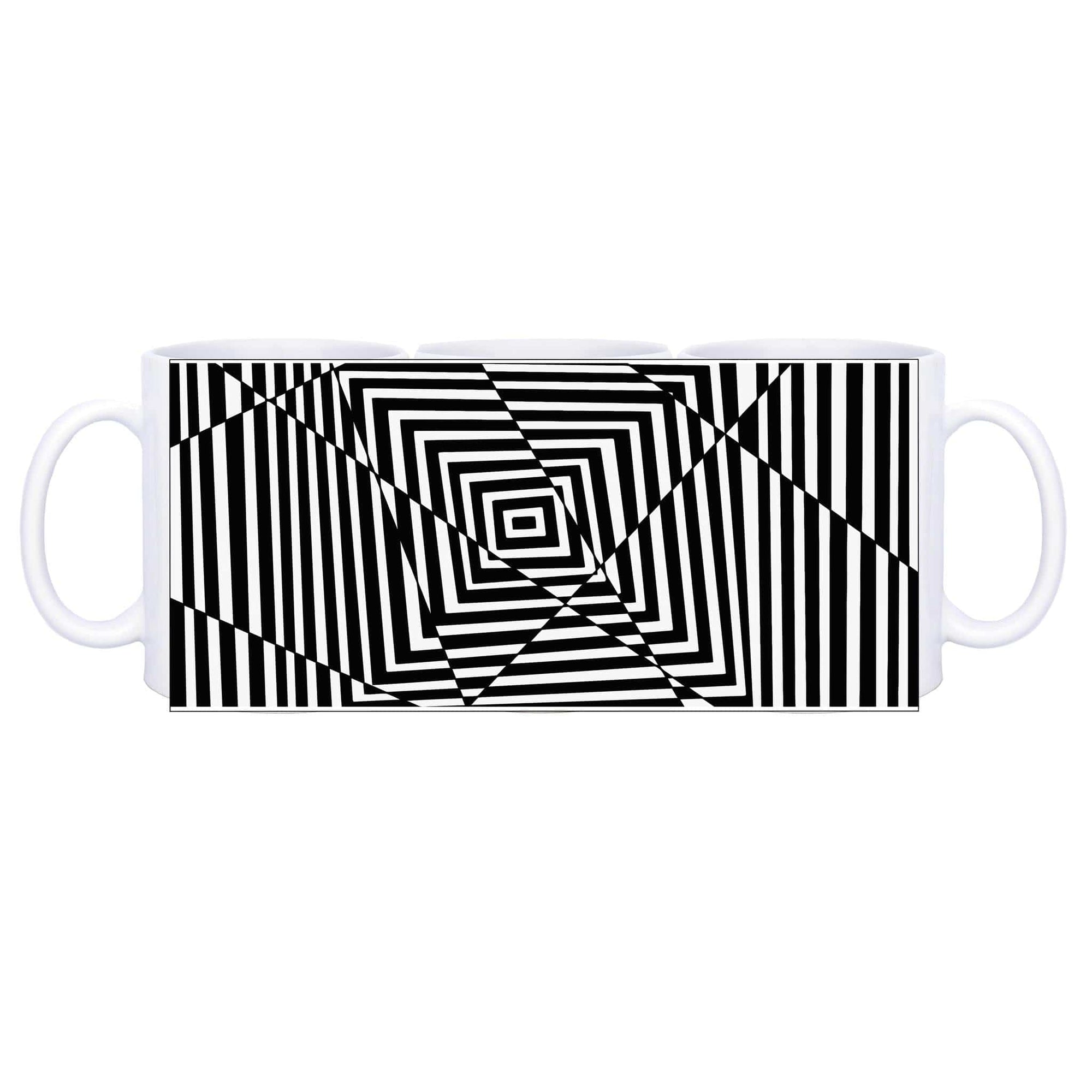 Black & White Abstract 11oz Ceramic Coffee  Mug Goody Goody Gum Drops online lolly shop