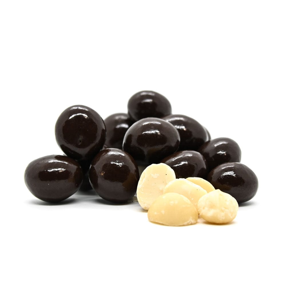 Gourmet Dark Chocolate Macadamia Nuts - Chocolate Indulgence. Goody Goody Gum Drops online lolly shop