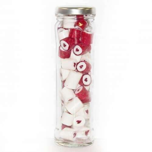 Gourmet Rock Candy in Tall Flint Glass Jars (8 Jars) Goody Goody Gum Drops online lolly shop