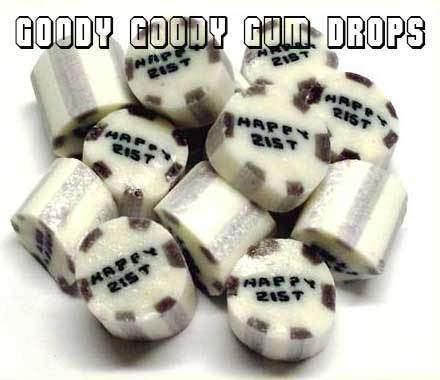 Happy 21st Gourmet Rock Candy 1 Kg Goody Goody Gum Drops online lolly shop