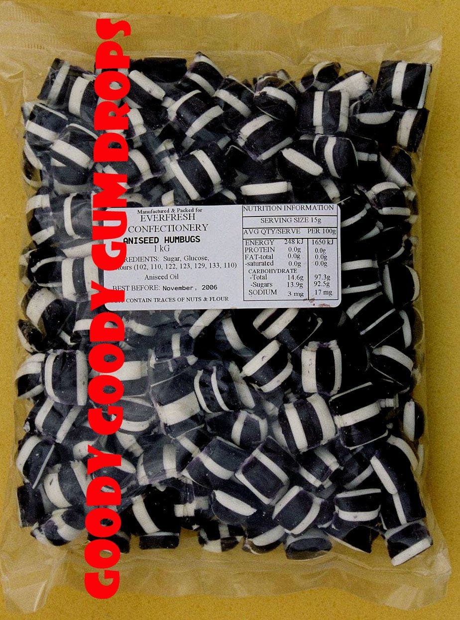 Humbugs Aniseed Goody Goody Gum Drops online lolly shop