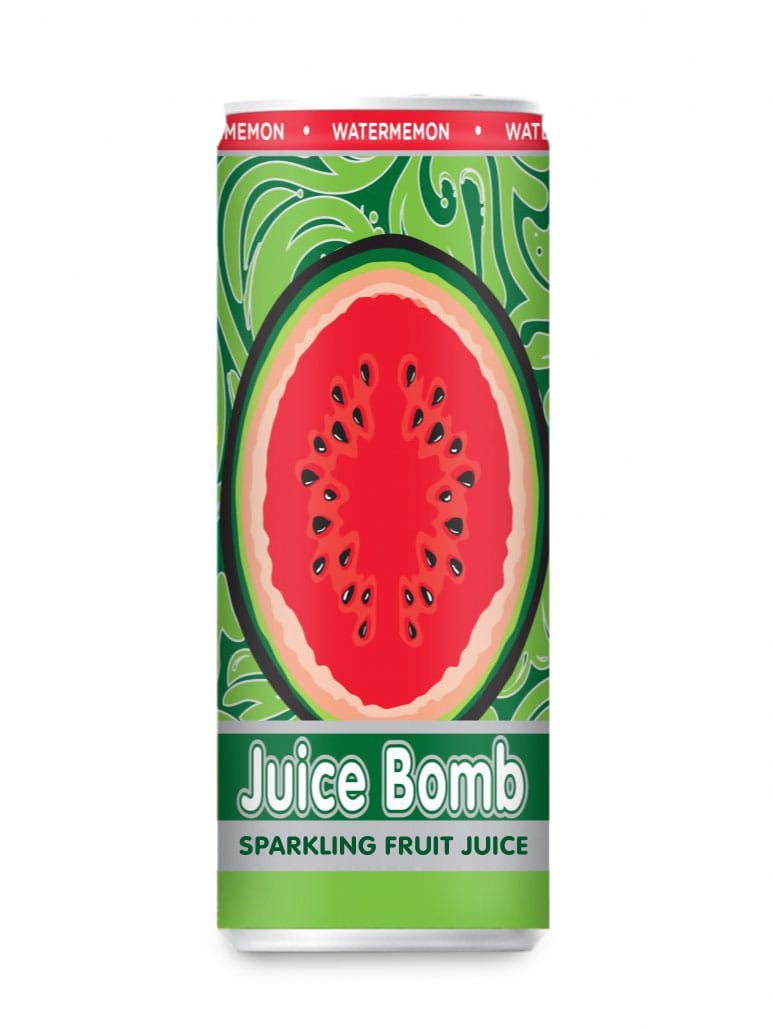 Juice Bomb Apple Raspberry Sparkling Fruit Juice - 24 x 250 ml cans (Less than $2.50 per can) Goody Goody Gum Drops online lolly shop