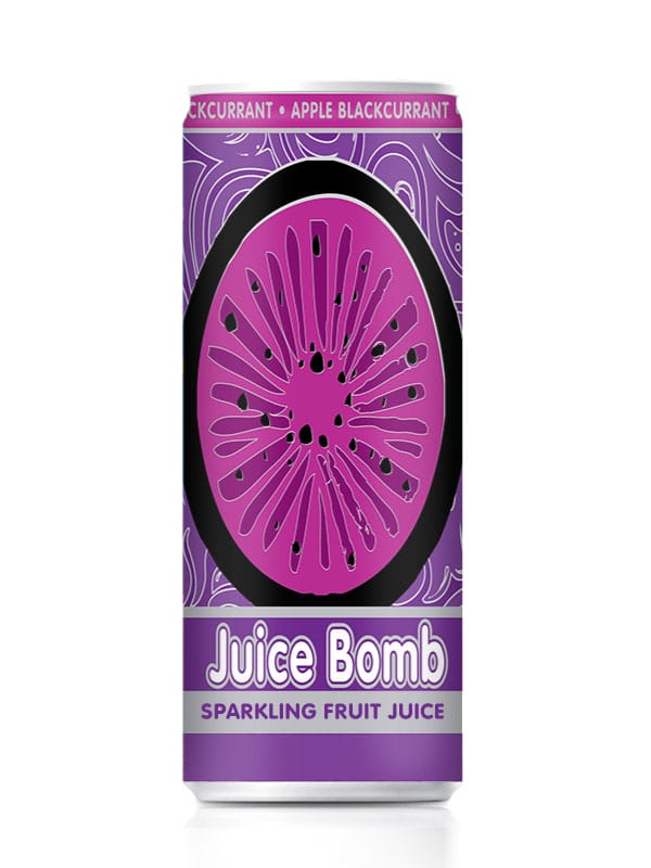 Juice Bomb Sparkling Fruit Juice - 24 x 250 ml cans (Less than $2.50 per can) Goody Goody Gum Drops online lolly shop
