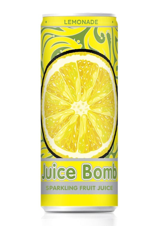 Juice Bomb Sparkling Fruit Juice - 24 x 250 ml cans (Less than $2.50 per can) Goody Goody Gum Drops online lolly shop