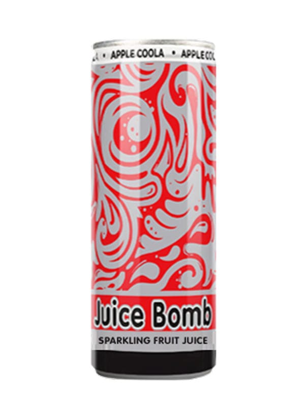 Juice Bomb Sparkling Fruit Juice - 24 x 250 ml cans (Less than $2.50 per can) Goody Goody Gum Drops online lolly shop