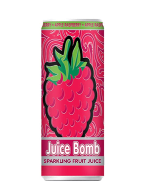 Juice Bomb Sparkling Fruit Juice - 24 x 250 ml cans (Less than $2.50 per can) Goody Goody Gum Drops online lolly shop