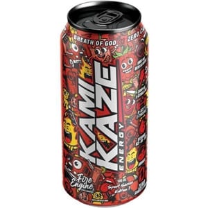Kamikaze Energy Drink - Fire Engine - 12 x 500 ml cans Goody Goody Gum Drops online lolly shop