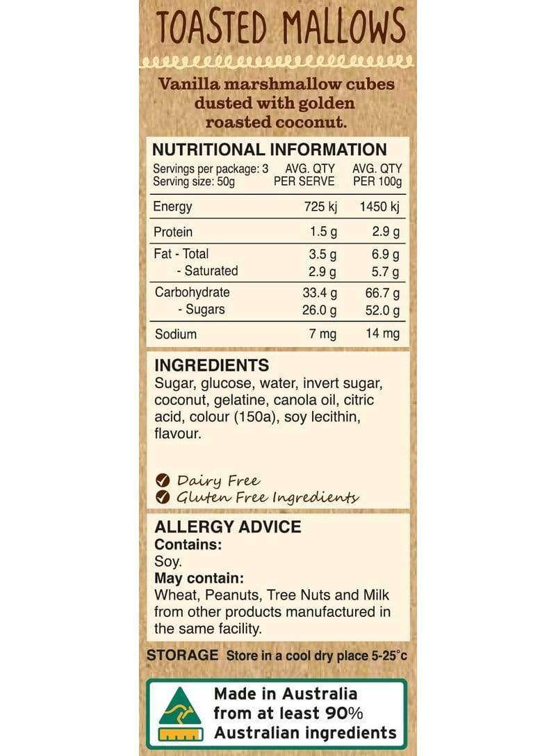 Kelly&#39;s Toasted Mellows (Bulk 2 Kg Box) Goody Goody Gum Drops online lolly shop