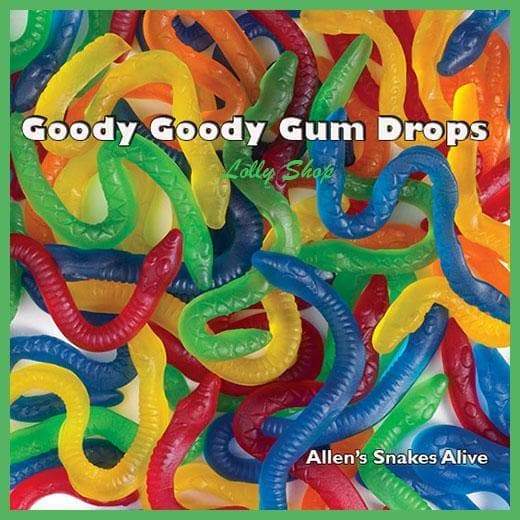 Allen&#39;s Snakes Alive 1.3 Kg Goody Goody Gum Drops online lolly shop