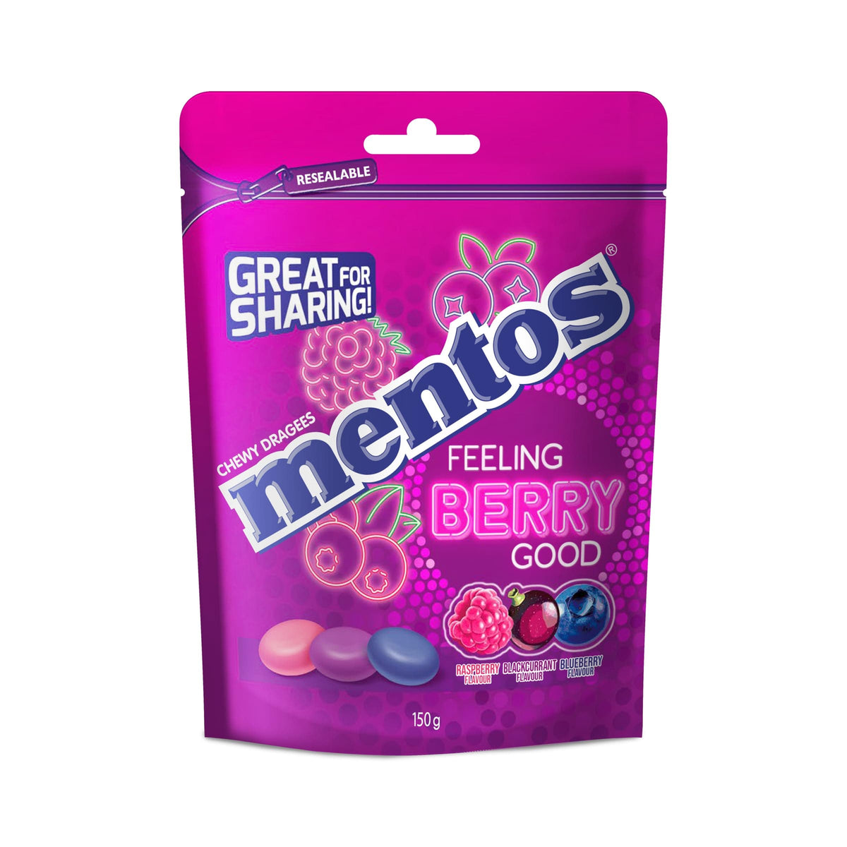 Mentos Individually Wrapped – Berry Box of 1800 pcs Goody Goody Gum Drops online lolly shop