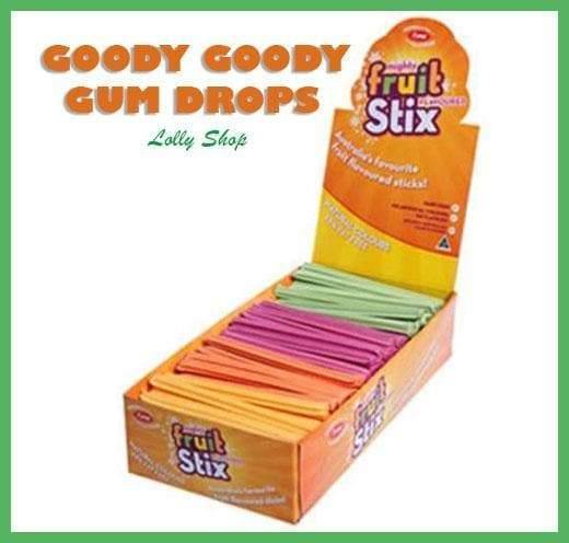 Mighty Fruit Sticks Box of 180 Goody Goody Gum Drops online lolly shop