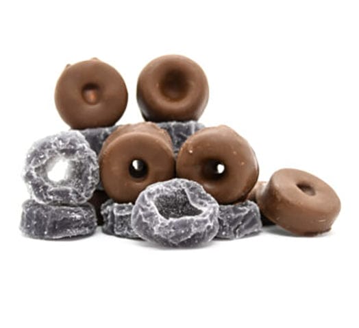 Milk Chocolate coated ANISEED RINGS - 1Kg Goody Goody Gum Drops online lolly shop