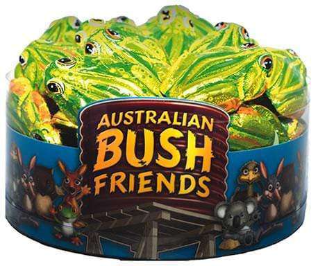 Milk Chocolate Frogs - Green Foil Covered (approx 55 Frogs) Goody Goody Gum Drops online lolly shop