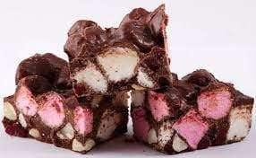 Milk Chocolate Gluten Free Rocky Road Bars Box of 12 Goody Goody Gum Drops online lolly shop