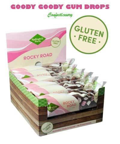 Milk Chocolate Gluten Free Rocky Road Bars Box of 12 Goody Goody Gum Drops online lolly shop
