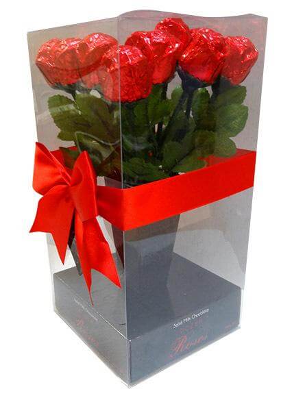 * Milk Chocolate Roses (Bunch of 12 Roses) Goody Goody Gum Drops online lolly shop