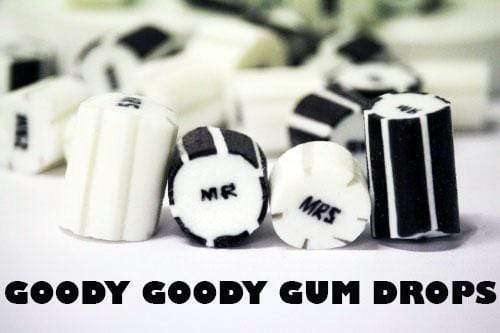 Mr  &amp; Mrs Gourmet Wedding Rock 1 Kg Goody Goody Gum Drops online lolly shop