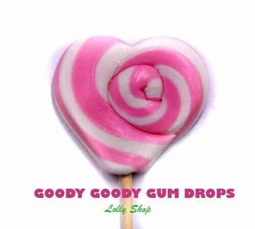 Pink &amp; White 5 cm Heart Lollipops (Pack of 25) Goody Goody Gum Drops online lolly shop