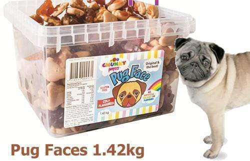 Pug Faces (300 in a Tub) Goody Goody Gum Drops online lolly shop