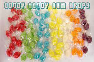 Purple Fruity Drops - Single Colours (Cello Wrapped) 1Kg Goody Goody Gum Drops online lolly shop