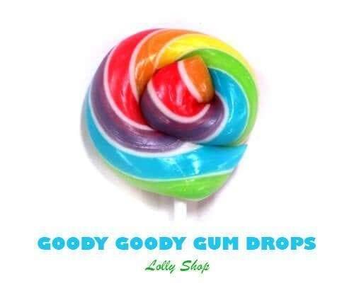 Rainbow 5cm Gourmet Lollipops (Pack of 25) Goody Goody Gum Drops online lolly shop