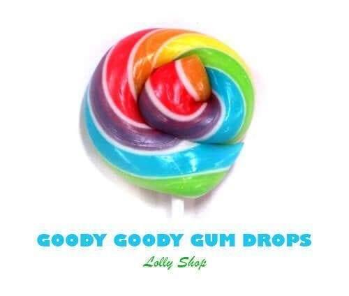 Rainbow 5cm Gourmet Lollipops (Pack of 25) Goody Goody Gum Drops online lolly shop