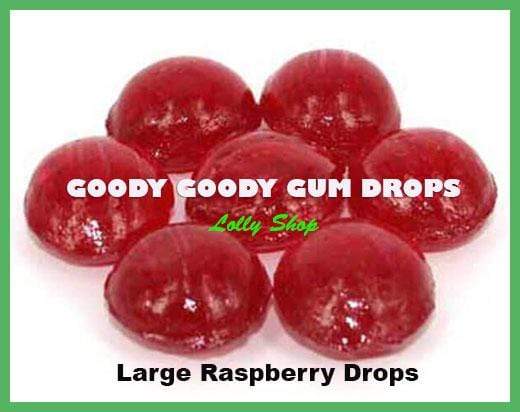 Raspberry Drops Large 950 Gm Goody Goody Gum Drops online lolly shop