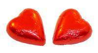 Red Foil Covered Milk Chocolate Hearts Goody Goody Gum Drops online lolly shop