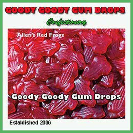 *Allen&#39;s Red Frogs Alive 1.3kg Goody Goody Gum Drops online lolly shop