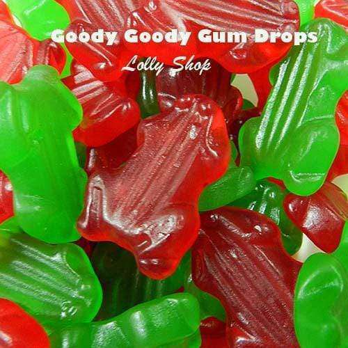 Red & Green Frogs 1 Kg Goody Goody Gum Drops online lolly shop