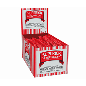 Red Licorice Twists 112 Twists in a display Box Goody Goody Gum Drops online lolly shop