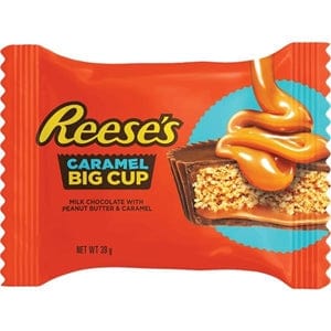 REESE&#39;S CARAMEL BIG CUP from USA (16x39 Gm units) Goody Goody Gum Drops online lolly shop