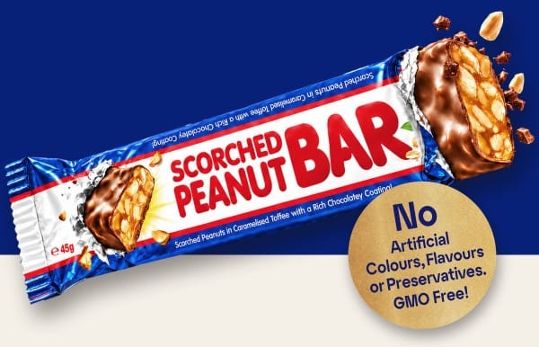 Scorched Peanut Bars – 30 x 45 Gm Bars Goody Goody Gum Drops online lolly shop