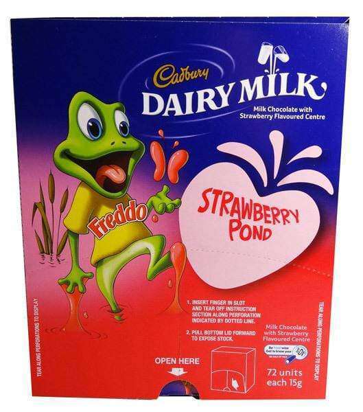 Freddo Frogs - Strawberry - Box of 72 Goody Goody Gum Drops online lolly shop