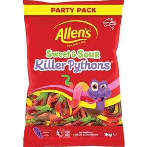 Sweet and Sour Killer Pythons 1 Kg - Goody Goody Gum Drops