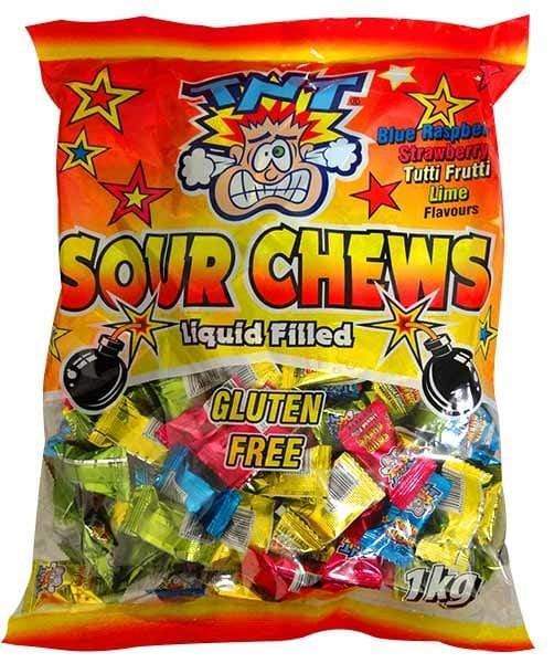 TNT Sour Chews 1 Kg (Wrapped) Goody Goody Gum Drops online lolly shop