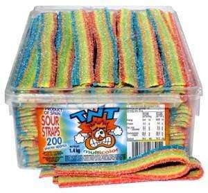 TNT Sour Multicolour Straps Goody Goody Gum Drops online lolly shop