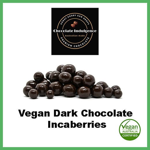 Vegan Dark Chocolate Incaberries - Chocolate Indulgence Goody Goody Gum Drops online lolly shop