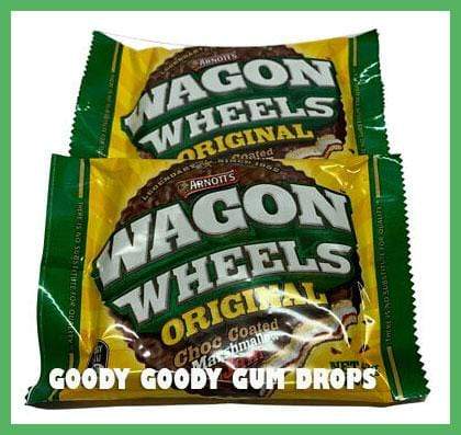 Wagon Wheels (16 x 48 Gm) Goody Goody Gum Drops online lolly shop
