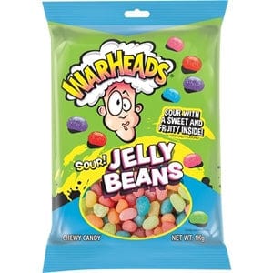 Warheads Sour Jelly Beans 1 Kg Goody Goody Gum Drops online lolly shop