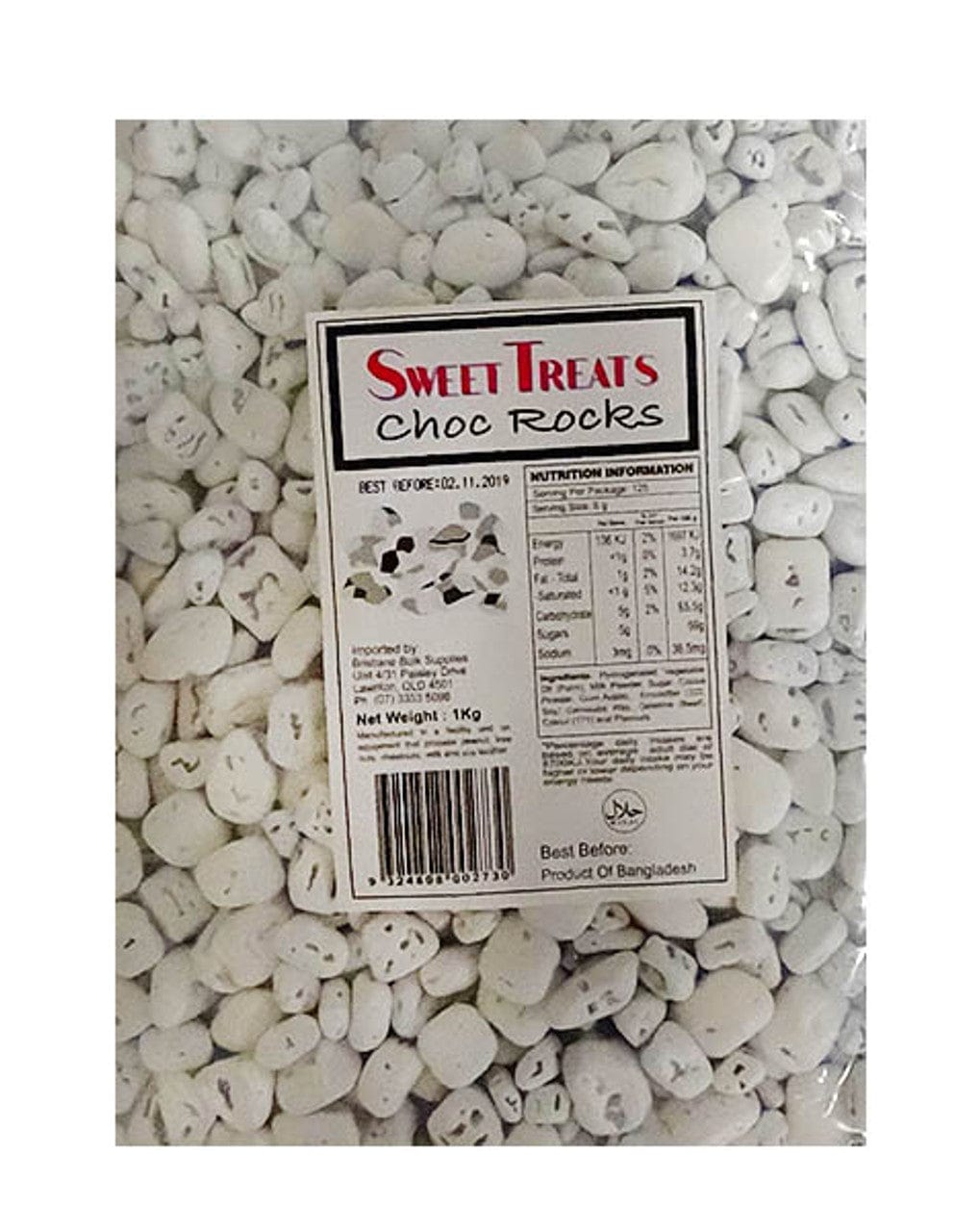 White Choc Rocks 1 Kg Goody Goody Gum Drops online lolly shop