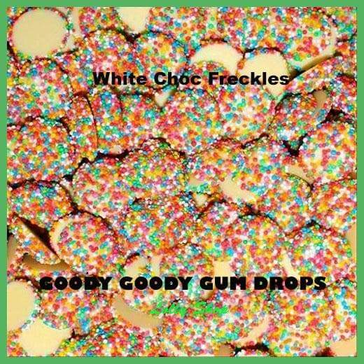 White Chocolate Freckles 1 Kg Goody Goody Gum Drops online lolly shop