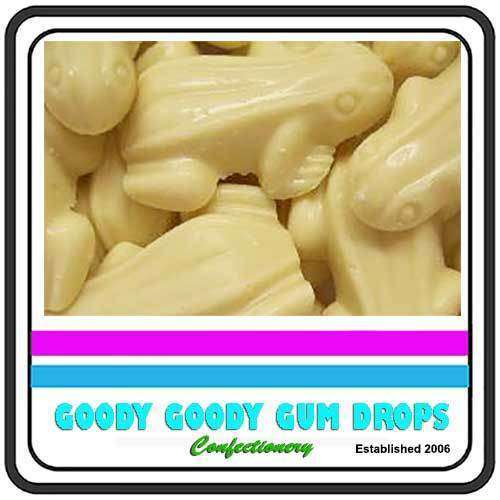 White Chocolate Frogs Premium Quality 900 Gm Goody Goody Gum Drops online lolly shop